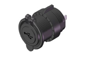 2Port USB Receptacle without Mounting Plate