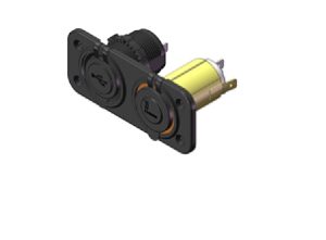 Double USB / Cigarette Receptacle