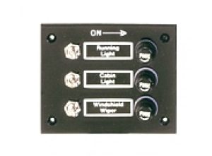 Bakelite Toggle Switch Panels W/Fuses