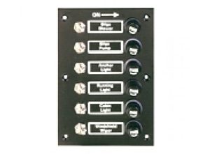 Bakelite Toggle Switch Panels W/Fuses