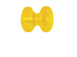 PVC 3" Bow Roller 1/2" Shaft