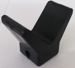 Black Rubber V Bow Stop 2" * 2"