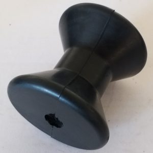 Black Rubber 3" Bow Roller 1/2" Shaft