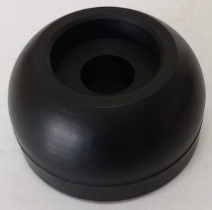 Black Semicircullar Rubber 2.5" * 1.25" * 5/8" for (12" Rollers)