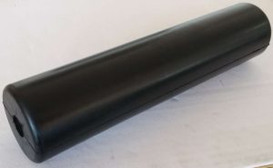 Black Rubber Roller 9" * 2" * 1/2"
