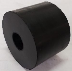 Black Rubber Roller 2.5" Dia * 1.82" L * 5/8