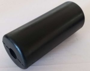 Black Rubber Roller 2.5" * 5.875" * 5/8"